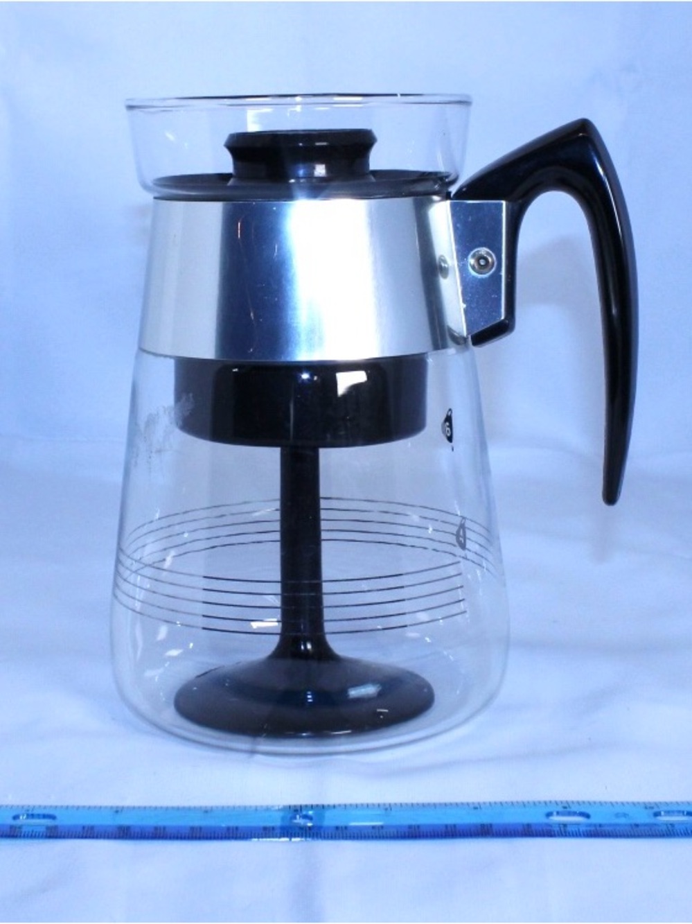 COLLECTABLE Vintage MCM Corning Pyrex Glass Stovetop Percolator 6 Cup Model